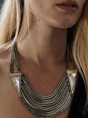 Jenny Bird Frida collar - silver and turquoise, NWT